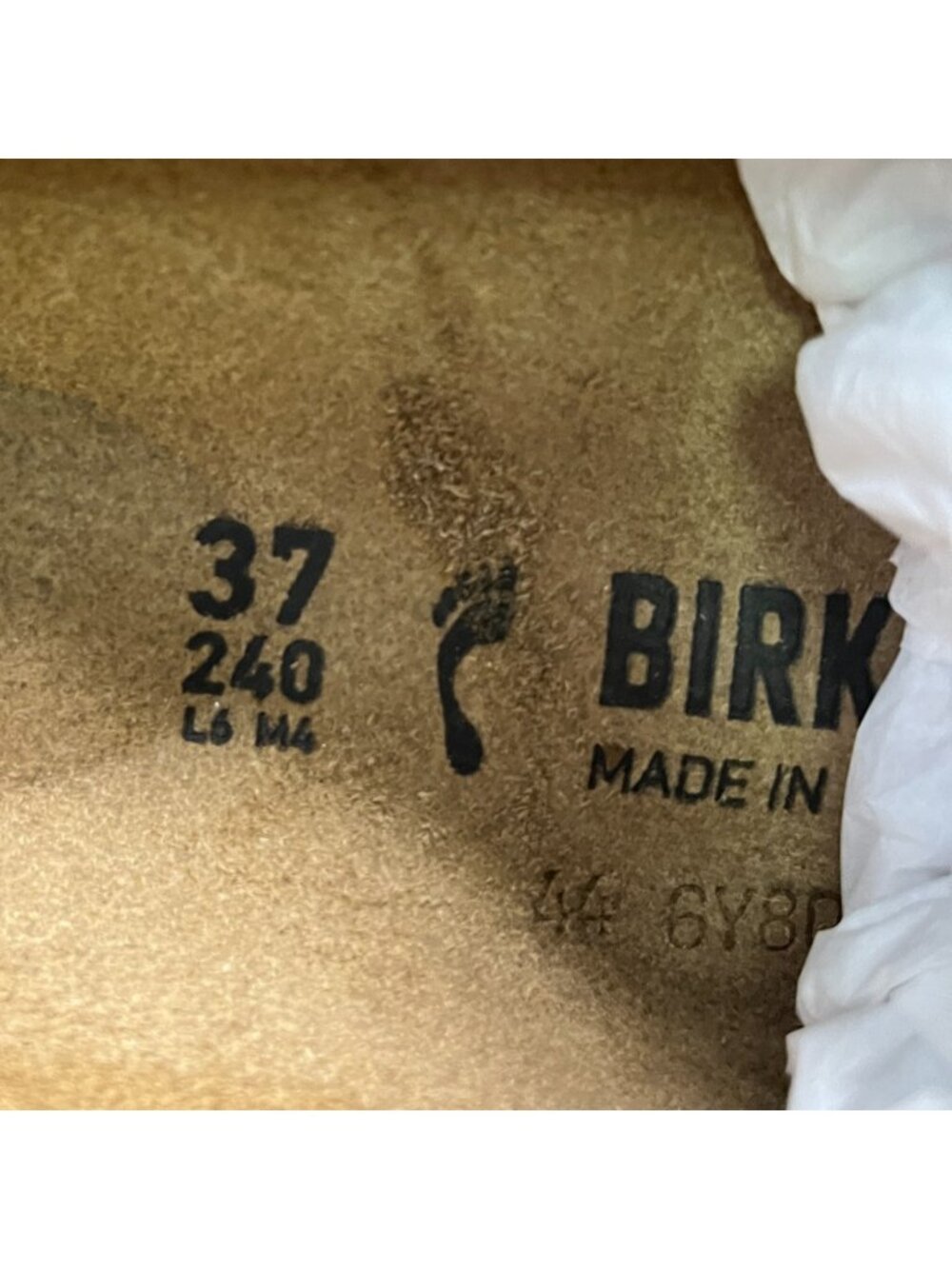 Birkenstock Lutry Premium Suede Womens Size 6 Gray Taupe Slip On Clog Sandals - Picture 9 of 10